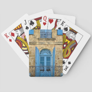 Französische Blaue Fenster Spielkarten
