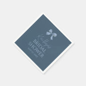 Französische Blaue Kokette Serviette (Ecke)
