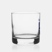 Französische Blaue LIEBE Herzenflagge Personalisie Whiskyglas (Rechts)