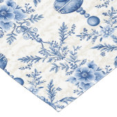 Französische Blaue Schätze Großer Tischläufer (Ecke)