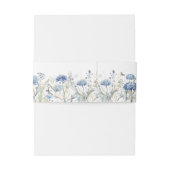 Französische Blaue Wildblume - Einladung Einladungsbanderole (Rückseitenbeispiel)