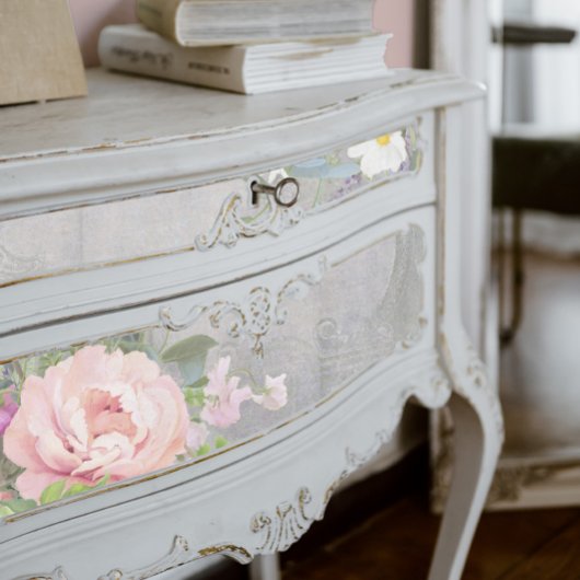 Französische Blume Märkte Elegante Vintage Rosa Gr Seidenpapier