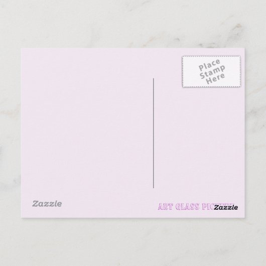 FRANZÖSISCHE Blume Postkarte (Rückseite)