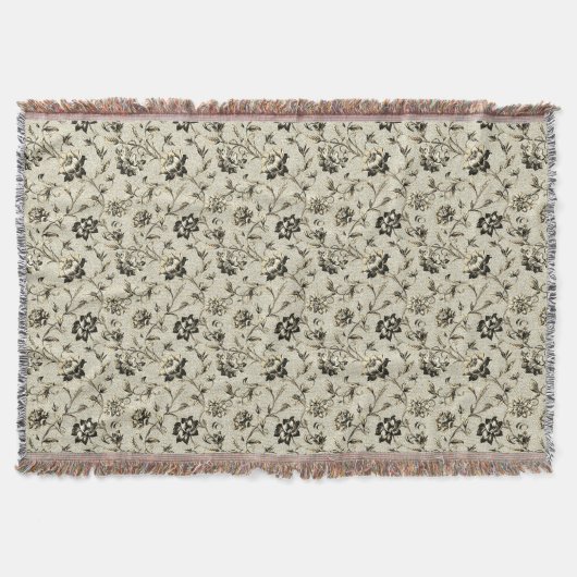 Französische Blumenmuster Decke (Vorderseite)