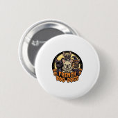 Französische Boo-Hunde Halloween Französische Bull Button (Vorne & Hinten)