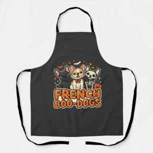 Französische Boo Hunde Halloween Französische Bull Schürze