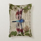 Französische botanische Blätter moderne Vintage Li Zierkissen (Vorderseite(Vertikal))