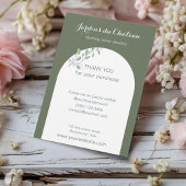 Französische botanische Halskette und Ohrring-Disp