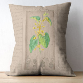 Französische botanische Illustration Dekokissen