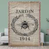 Französische botanische moderne Vintage Biene Decke