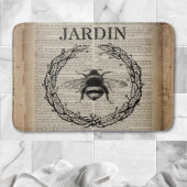 Französische botanische Vintage Königin Badematte