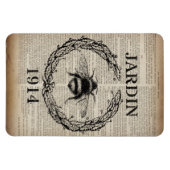 Französische botanische Vintage Königin Magnet (Horizontal)