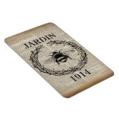 Französische botanische Vintage Königin Magnet (Rechte Seite)