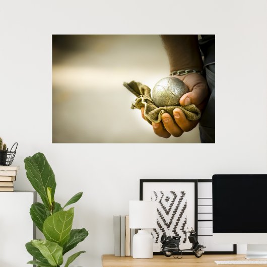 Französische Boules Poster (Heimbüro)