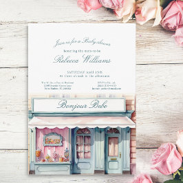 Französische Boutique Bonjour Bebe Baby Dusche Einladung