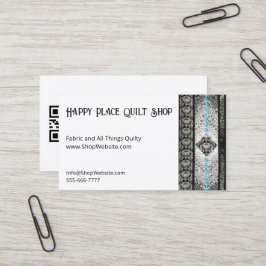 Französische Braid Quilt Biz Cards mit vollständig Visitenkarte