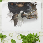 Französische Bretagne, Kunst Geschirrtuch (Gefaltet)