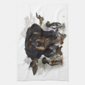 Französische Bretagne, Kunst Geschirrtuch (Vertikal)