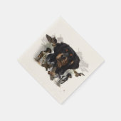 Französische Bretagne, Kunst Serviette (Ecke)