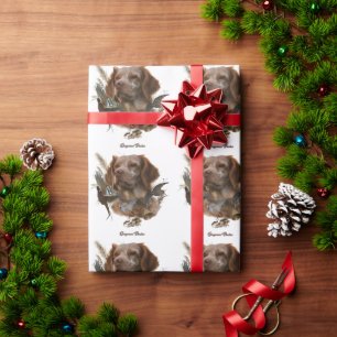 Französische Bretagne, Vogeljagd Kunst Geschenkpapier