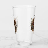 Französische Bretagne, Vogeljagd Kunst Glas (Links)