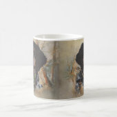 Französische Bretagne, Vogeljagd Kunst Kaffeetasse (Mittel)