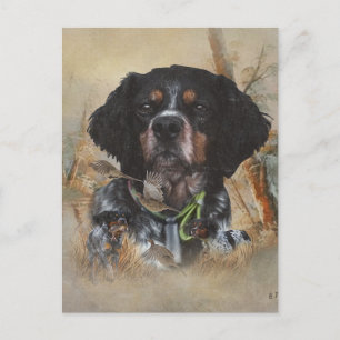 Französische Bretagne, Vogeljagd Kunst Postkarte