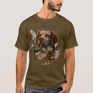 Französische Bretagne-Vogeljagd-Kunst T-Shirt