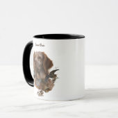 Französische Bretagne, Vogeljagd Kunst Tasse (Vorderseite Links)