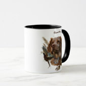 Französische Bretagne, Vogeljagd Kunst Tasse (VorderseiteRechts)