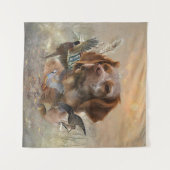Französische Bretagne, Vogeljagd Kunst Wandteppich (Vorderseite (Horizontal))