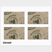 Französische Briefmarke Rechteckiger Aufkleber (Blatt)