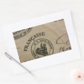 Französische Briefmarke Rechteckiger Aufkleber (Umschlag)
