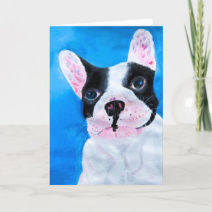 Französische Bull Dog Card<Blank Inside> Einladung