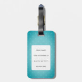 Französische Bulldog-Gepäckmarken Gepäckanhänger (Rückseite vertikal)