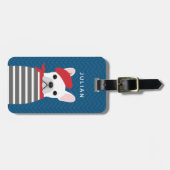 Französische Bulldog-Gepäckmarken Gepäckanhänger (Vorderseite horizontal)