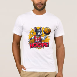FRANZÖSISCHE BULLDOG-HOOPS 5 T-Shirt