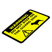 Französische Bulldog-Humore-Garde-Hundeschwarnung Magnet (Linke Seite)