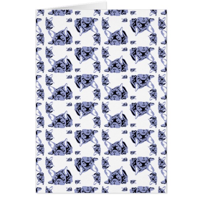 Französische Bulldog-Karten (Vorne)