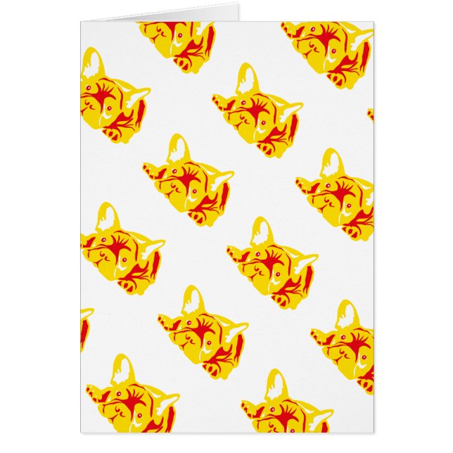 Französische Bulldog-Karten (Vorne)