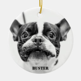 Französische Bulldog-Ornamente hinzufügen Benutzer Keramikornament