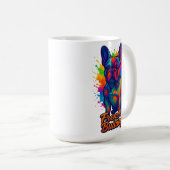 Französische Bulldog-Pop Kaffeetasse (VorderseiteRechts)