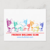 Französische Bulldog-Postkarten Postkarte (Vorderseite)