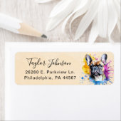 Französische Bulldog-Rücksendeadresse (Insitu)