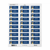 Französische Bulldog-Rücksendeadresse (Vorne)