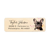 Französische Bulldog-Rücksendeadresse (Vorne)