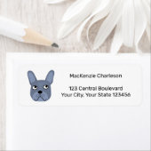 Französische Bulldog-Rücksendeadresse (Insitu)