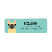 Französische Bulldog-Rücksendeadresse (Vorne)