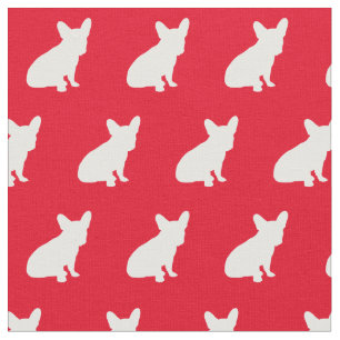 Französische Bulldog-Silhouette Red Stoff