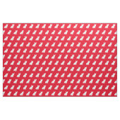 Französische Bulldog-Silhouette Red Stoff (Fat Quarter (45,7 x 55,9 cm))